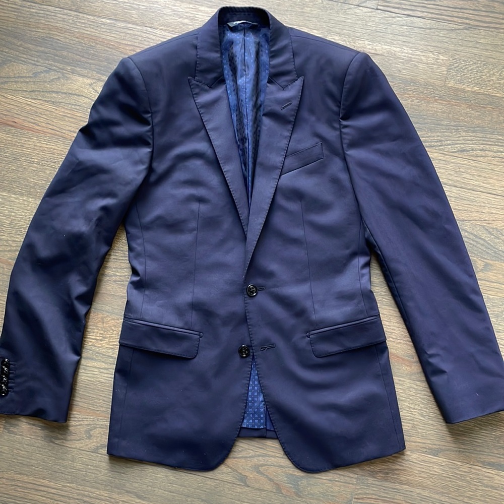 Dolce and Gabana Navy Blazer